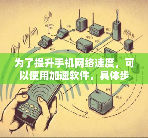 为了提升手机网络速度，可以使用加速软件，具体步骤如下