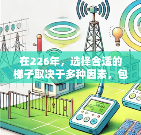 在226年，选择合适的梯子取决于多种因素，包括梯子的品牌、材质、长度、角度、维护方式、适用场景、重量、安装需求和使用频率。以下是对226年梯子使用的一些关键考虑点