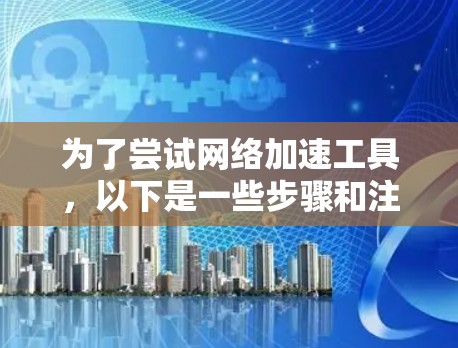 为了尝试网络加速工具，以下是一些步骤和注意事项
