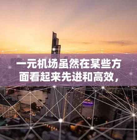 一元机场虽然在某些方面看起来先进和高效，但在实际使用中可能存在以下问题