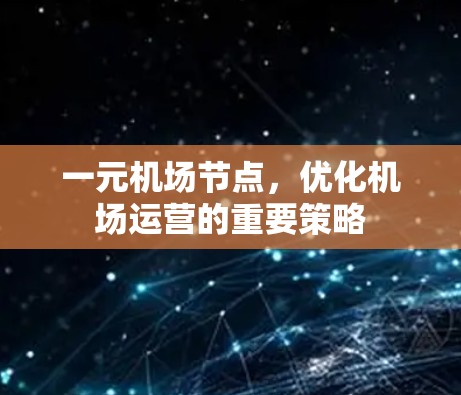 一元机场节点,优化机场运营的重要策略 一元机场节点,优化机场运营的重要策略