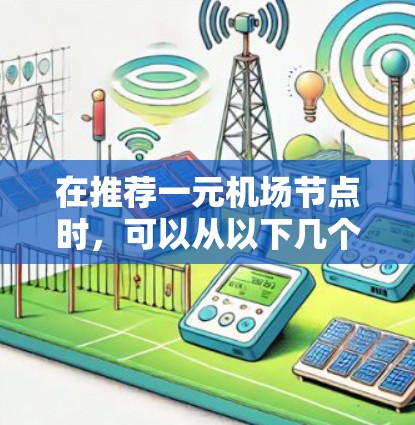 在推荐一元机场节点时,可以从以下几个关键方面进行综合考虑,以确保推荐的节点既高效又符合旅客需求 在推荐一元机场节点时,可以从以下几个关键方面进行综合考虑,以确保推荐的节点既高效又符合旅客需求